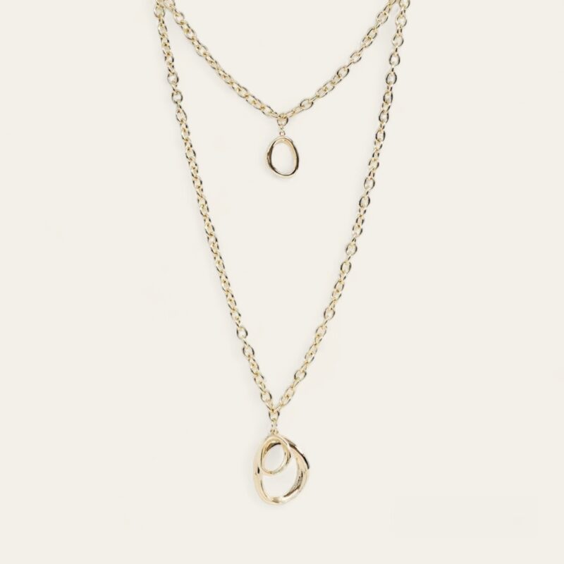 Collier à chaine épaisse 2 tours - Doré