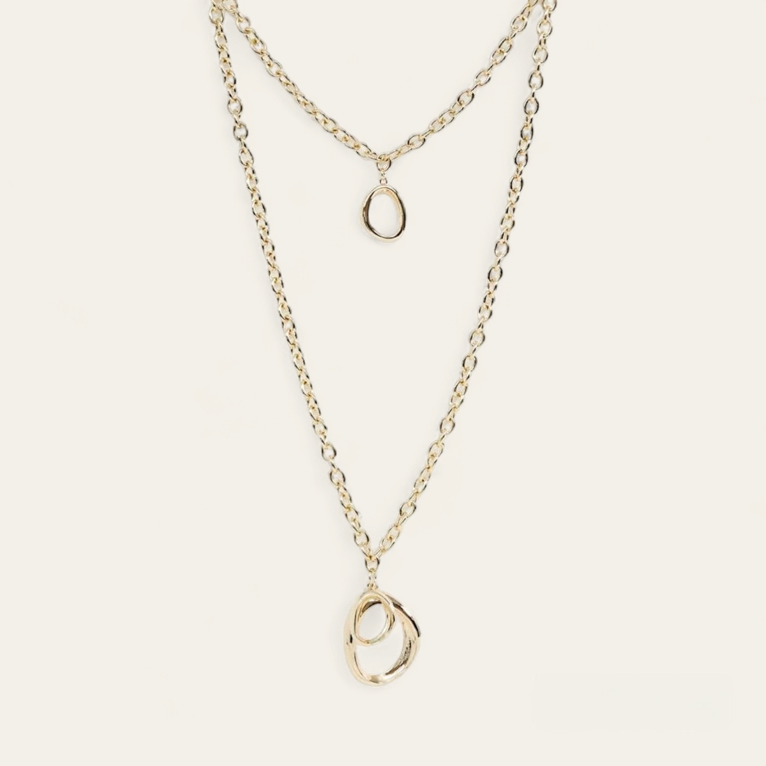 Collier à chaine épaisse 2 tours - Doré