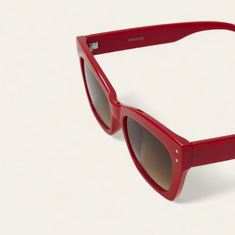 Lunettes de soleil Rétro-rouge