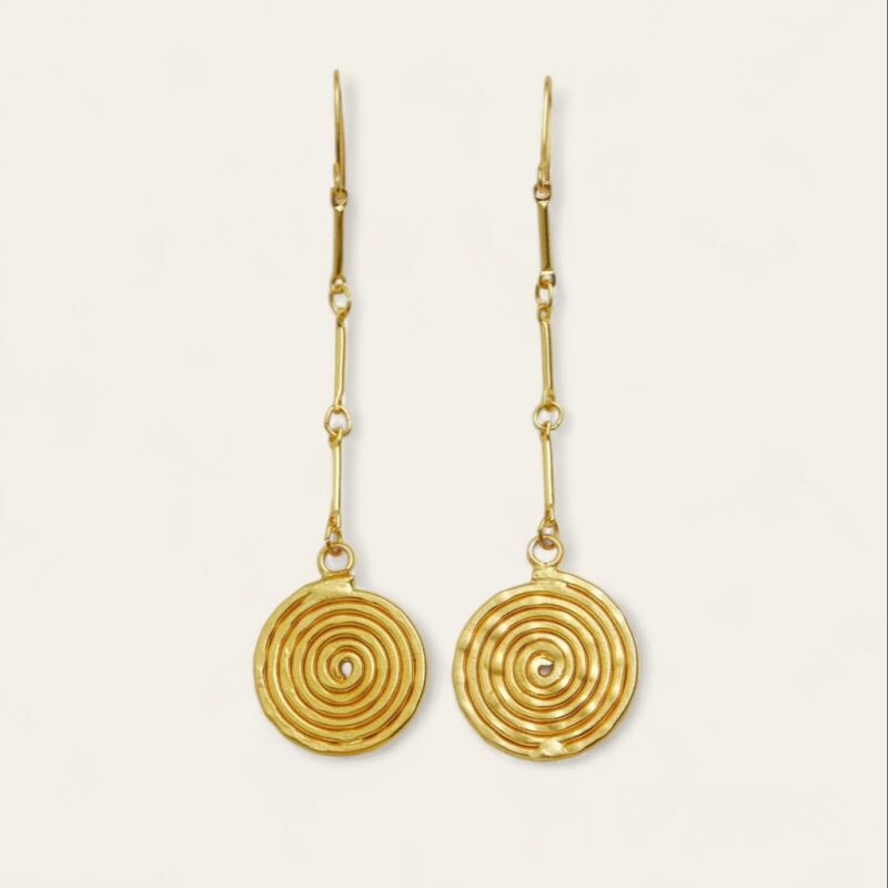 Boucles d'oreilles pendantes circulaires