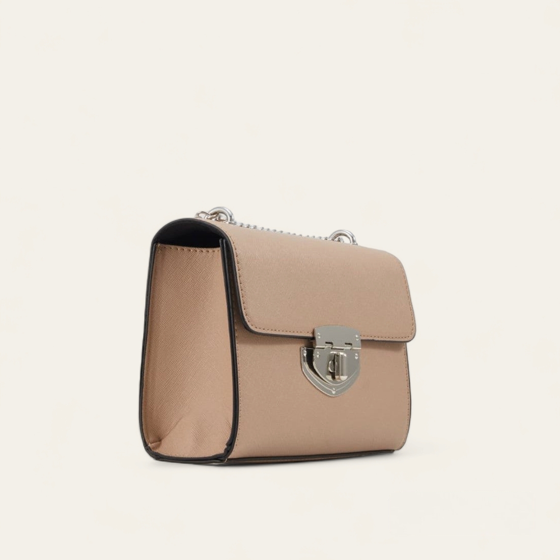Sac portée épaule Bride en chaîne- Beige