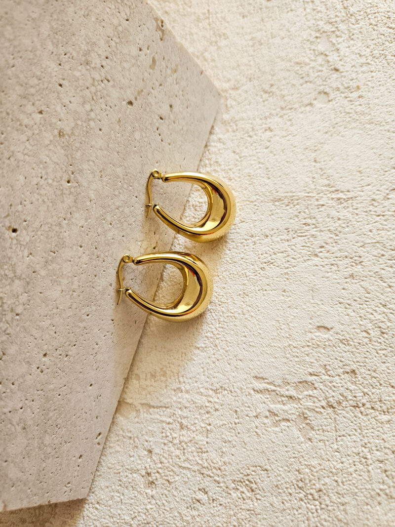 Mariama - Boucles d'oreilles Ovale épais – Doré