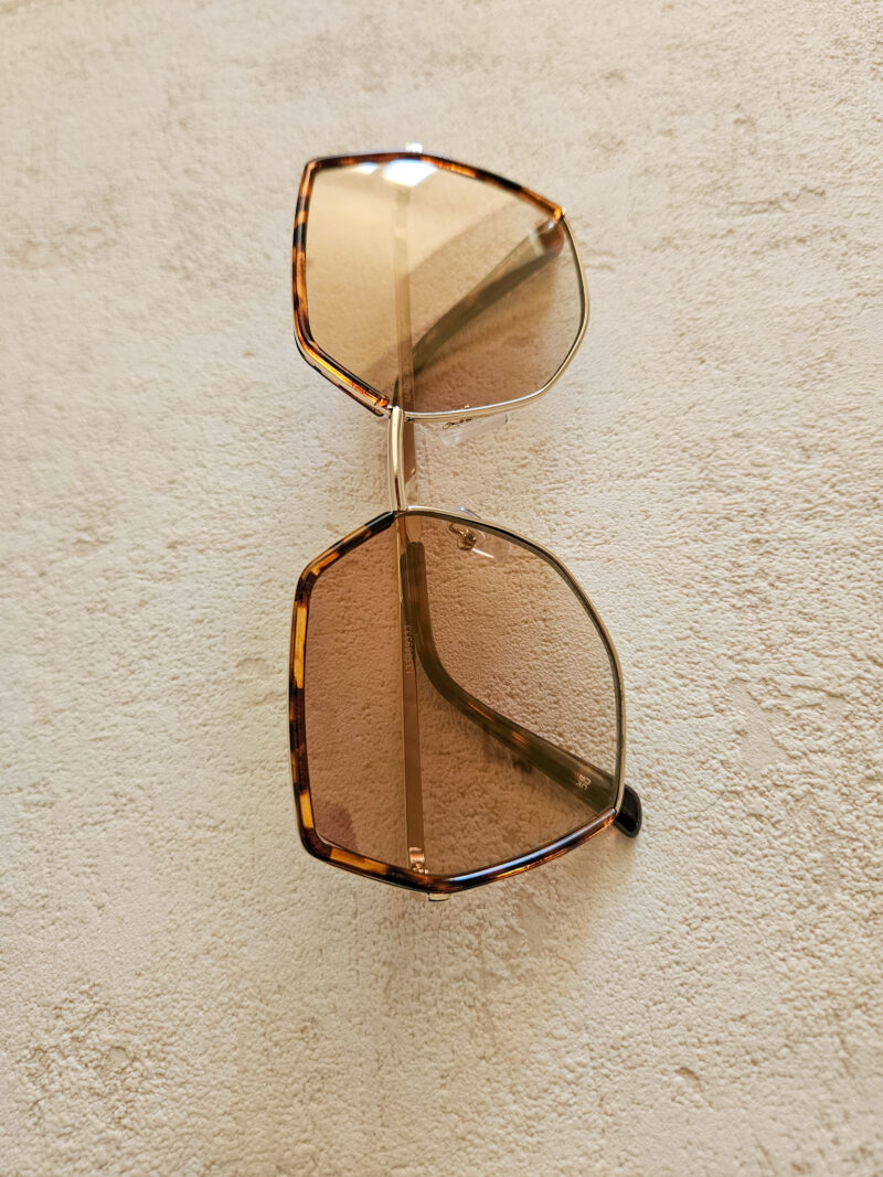 Lunettes de soleil angulaires sans monture – Image 3