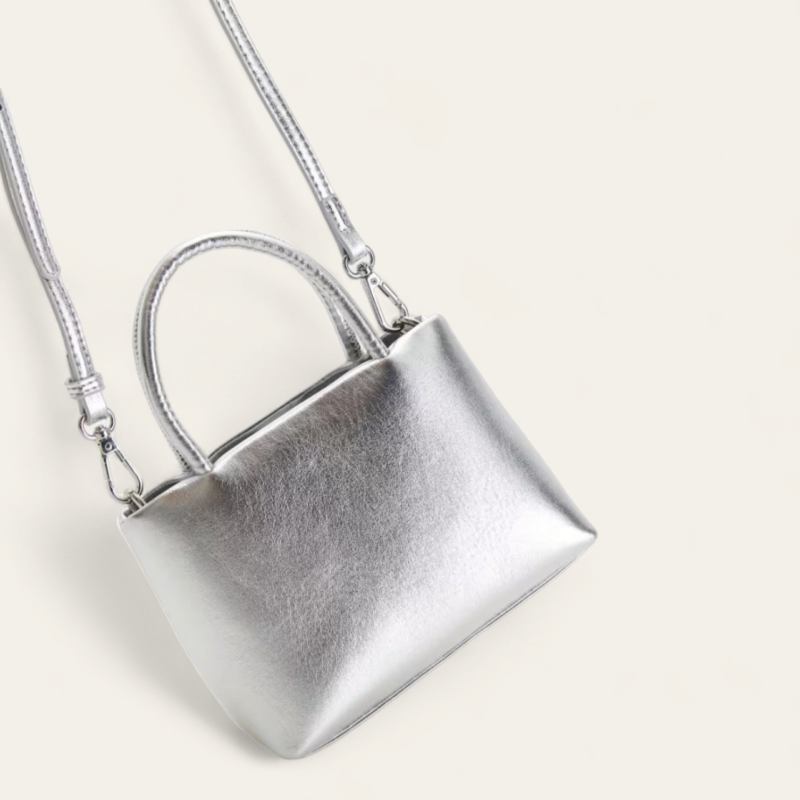 Sac Crossbody Métallisé - Argenté – Image 2