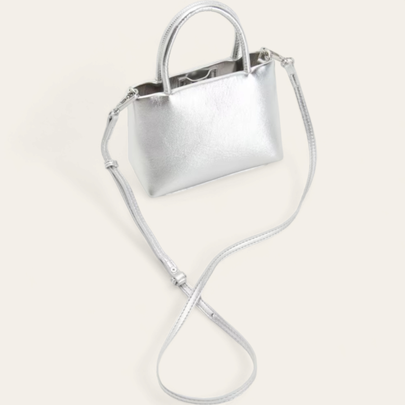 Sac Crossbody Métallisé - Argenté – Image 3