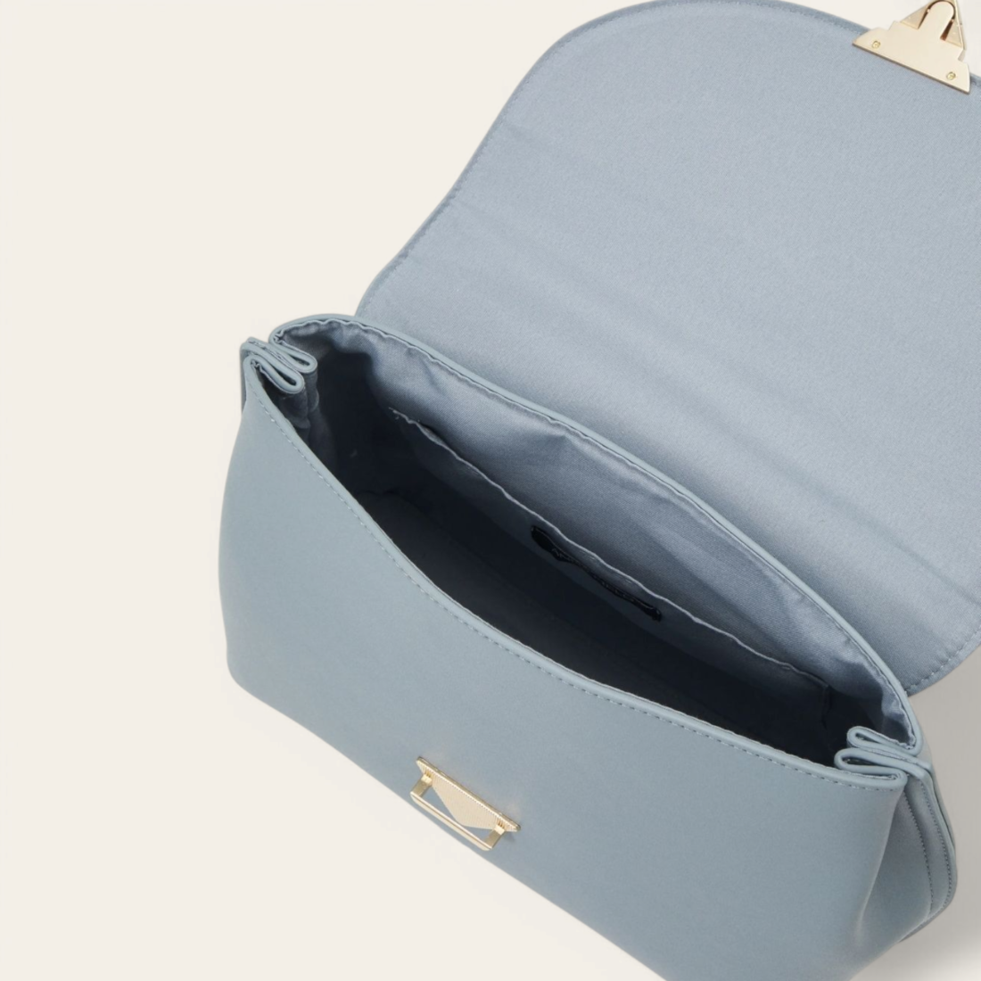 Sac à main détails doré - Bleu gris