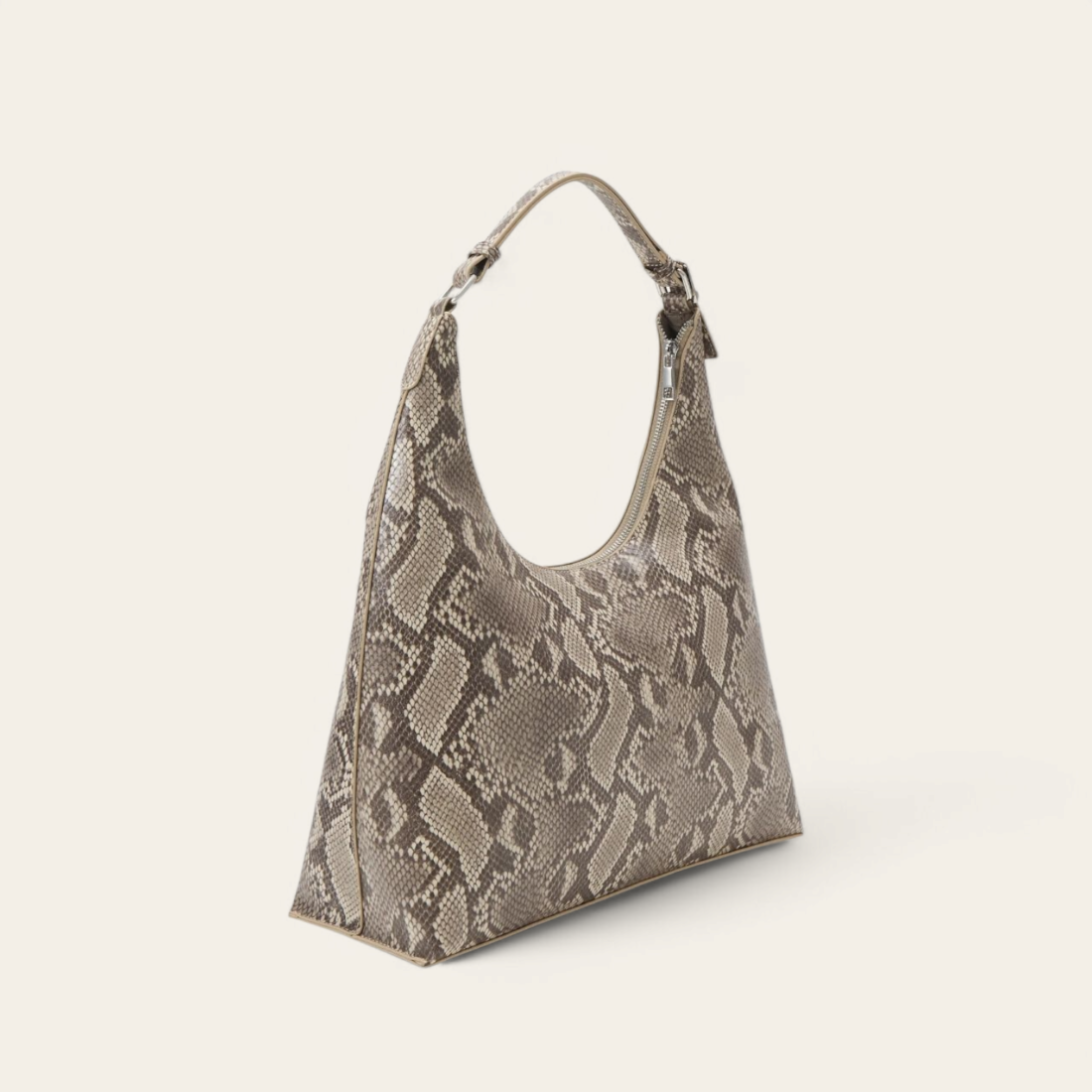Sac cabas imprimé - Marron Beige