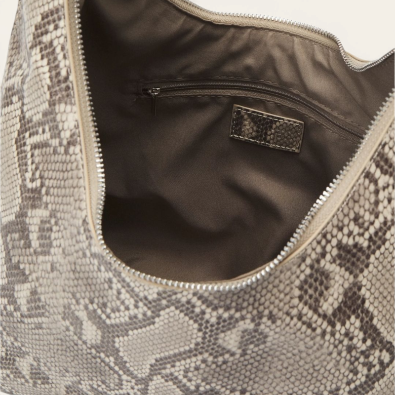 Sac cabas imprimé - Marron Beige