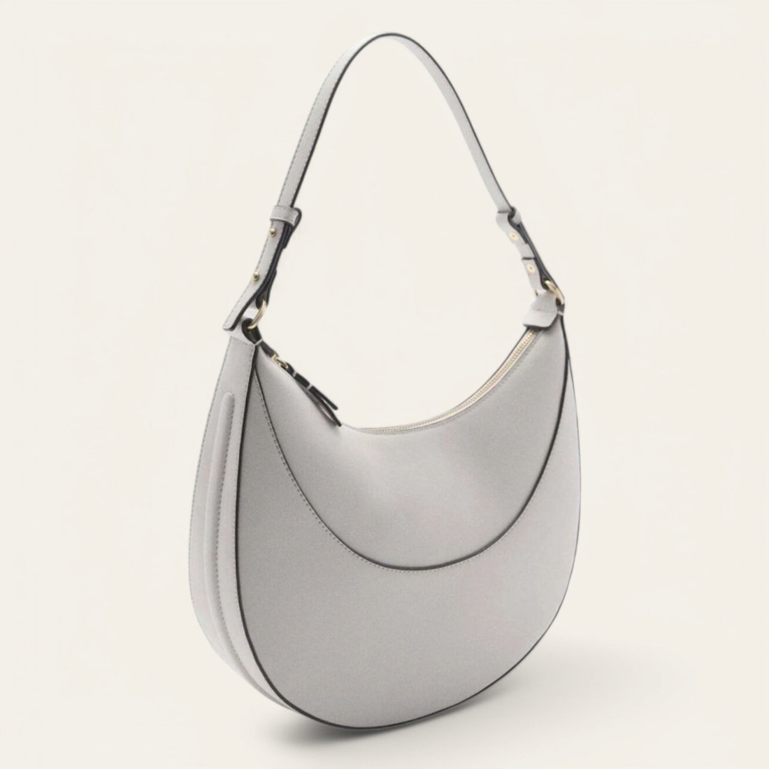 Sac porté épaule anse courte - Écru